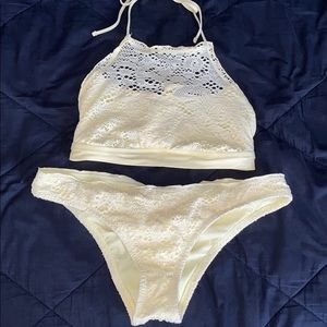 Yellow crochet bathing suit from target!